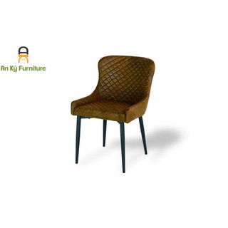 Ghế Cafe 375 Vải Da Lộn Chân Sắt