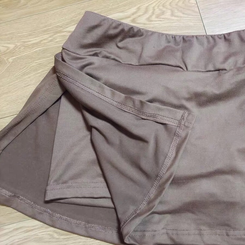 Chân Váy Thun Siêu Ngắn Cắt Xẻ Có Lót Quần Bên Trong Sexy, Dễ Phối Đồ