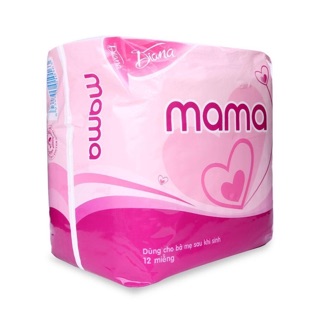 Băng vệ sinh Mama gói 12 miếng cho mẹ sau sinh.
