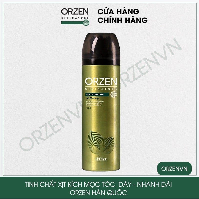 Tinh chất xịt kích mọc tóc nhanh Orzen Hàn Quốc Scalp Control Air Massage chính hãng 180ml