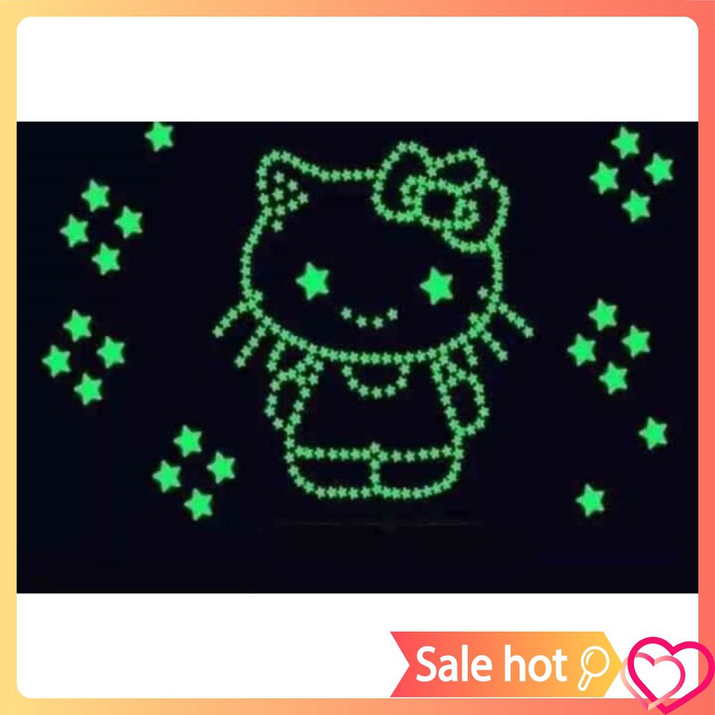 Ngôi sao dán tường dạ quang phát sáng