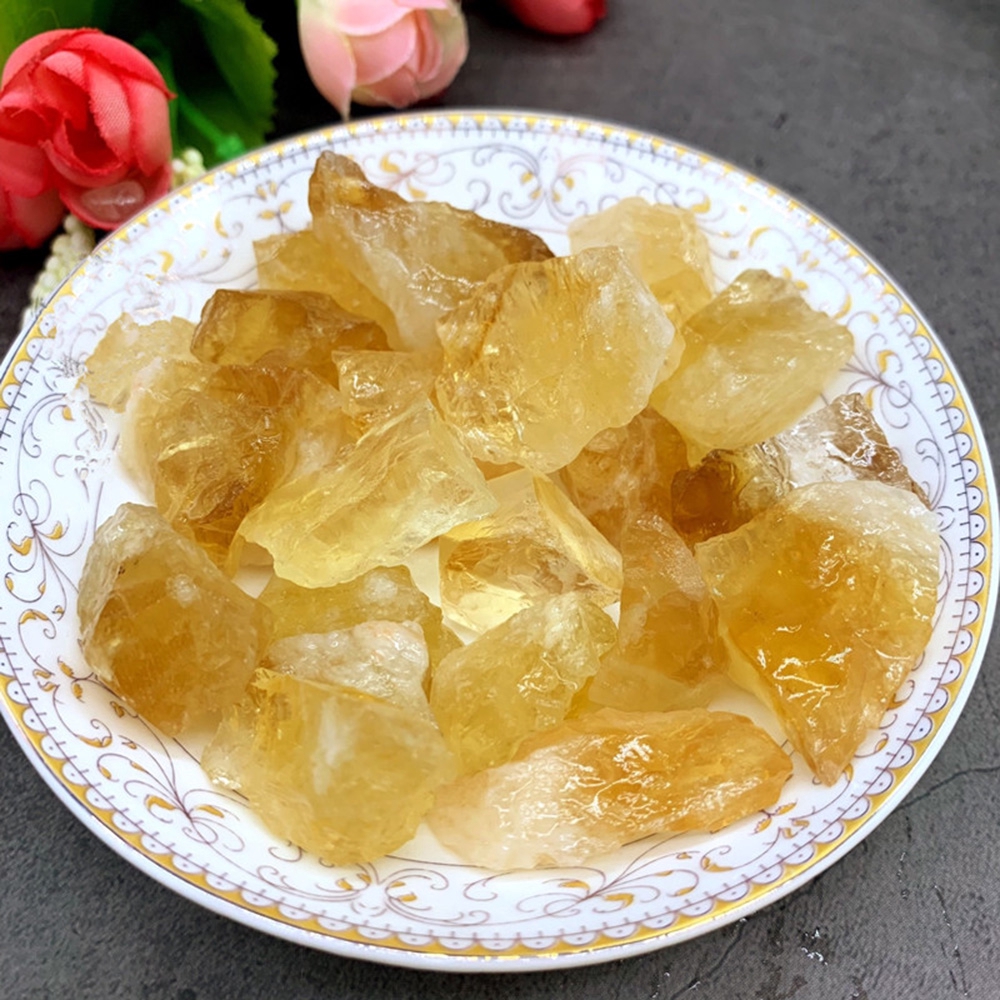 BEAUTY 50g Geography Teaching Sample|Raw|Home Decoration Natural Citrine Ore