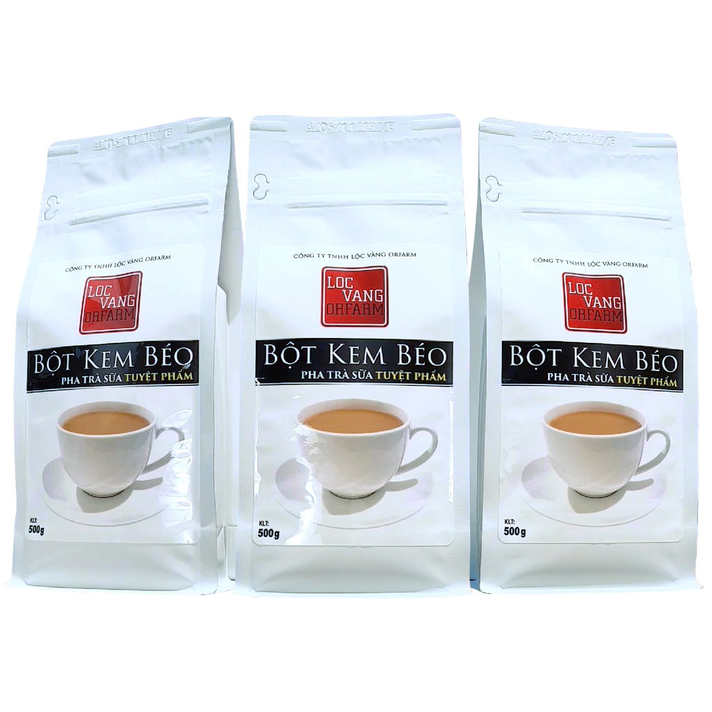 Combo 3 Bột Kem Béo Pha Trà Sữa TUYỆT PHẨM (500g)