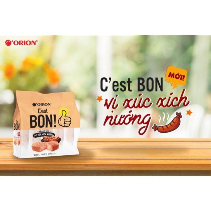 Bánh ăn sáng C’est Bon Orion vị xúc xích gói 5 cái x 17g - Shop Khánh Chi