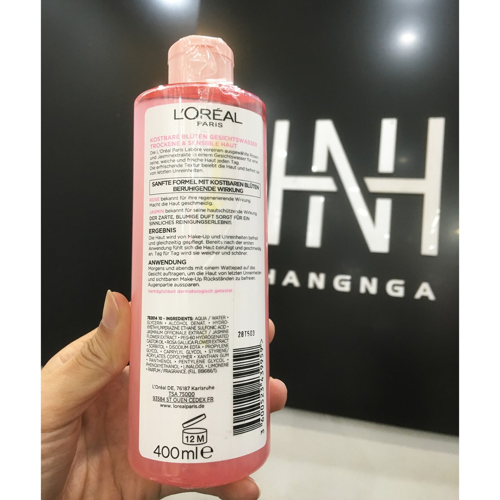 Nước hoa hồng Loreal 400ml của Đức