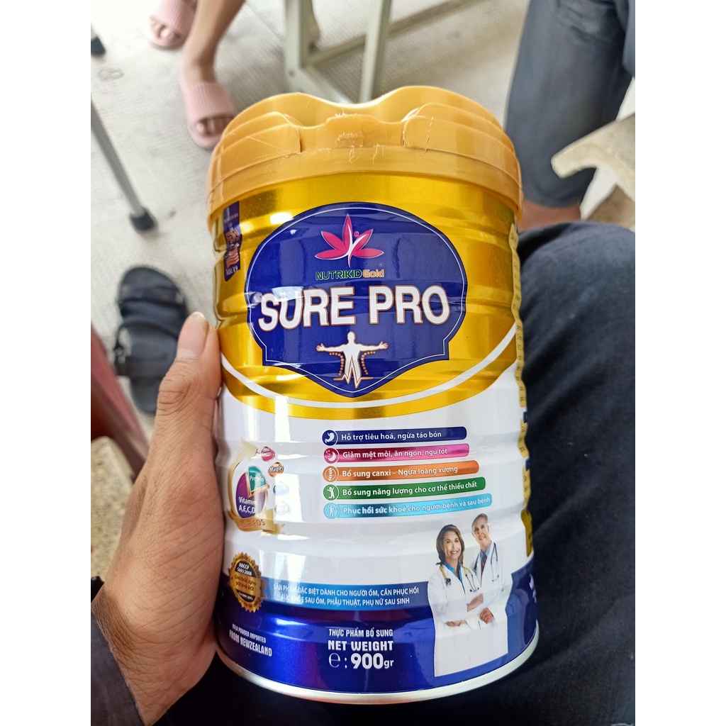 SỮA PHỤC HỒI SỨC KHỎE, TĂNG CƯỜNG ĐỀ KHÁNG NUTRIKIDGOLD SURE PRO LON 900G