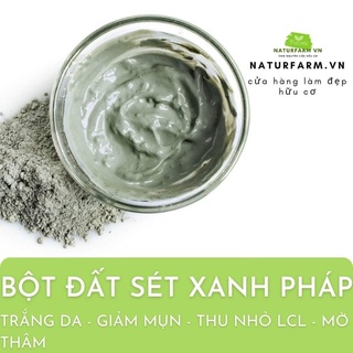Bột đất sét xanh pháp 100GR - mặt nạ đất sét thiên nhiên hanmade