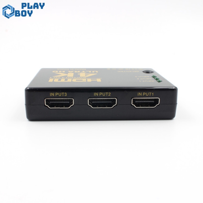 3 Port HDMI Splitter Switcher 3 In 1 Out Hub Box +Remote Auto Switch 1080P HD