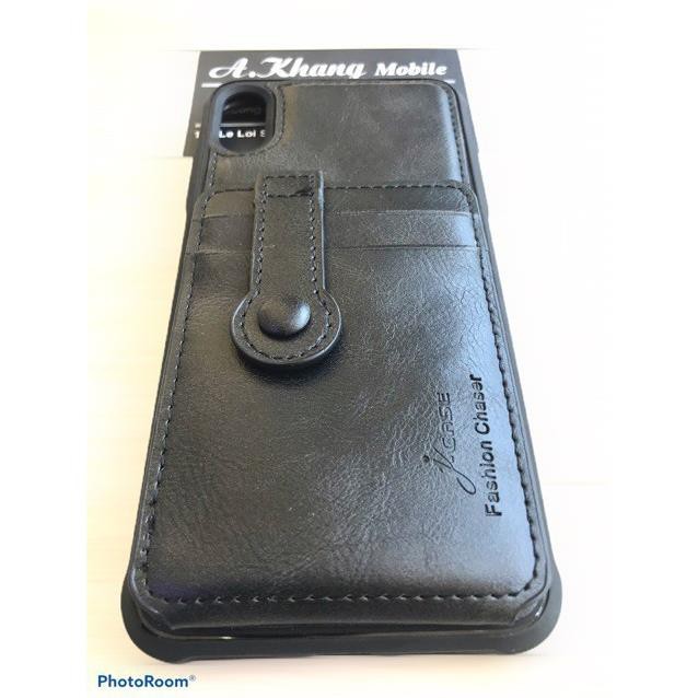 Ốp da đựng thẻ cảrd cho ipXs max/ ip X