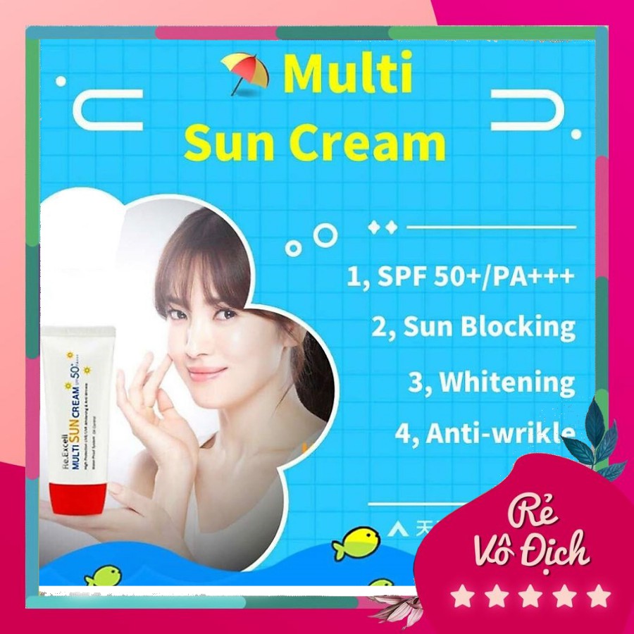 Kem Chống Nắng❤️ Cho Da Khô  R&B , Kem Chống Nắng Hàn Quốc Cho Da Hỗn Hợp 50ml | SPF 50