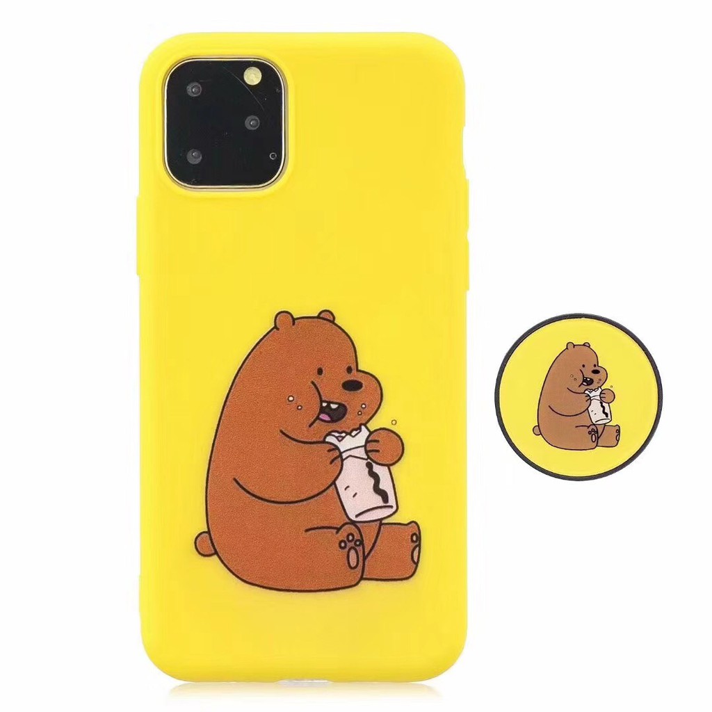 Ốp điện thoại in hình 3 chú gấu cho Samsung S8 S9 Plus S10+a7 A9 A6 2018 J4/6plus A20e A1/4/3/3 | BigBuy360 - bigbuy360.vn