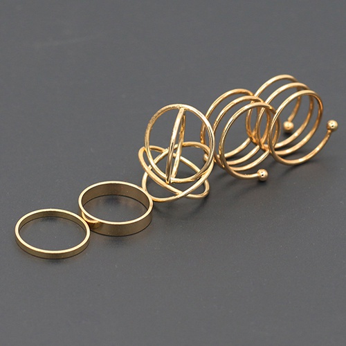 Bộ 6 nhẫn Midi hợp kim xinh xắn