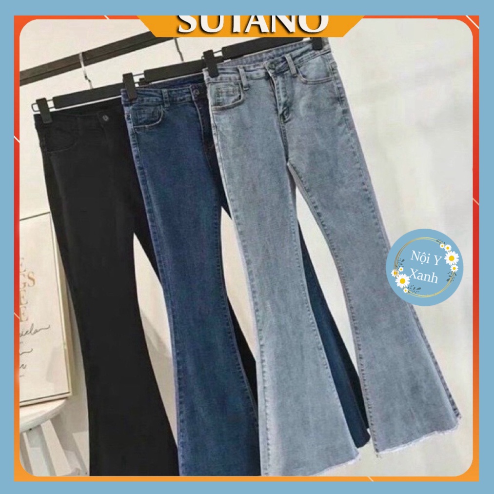 Quần Jean Ống Loe SOfM WEAR Dài Sang Chảnh Q441 Nội y xanh nội y xanh chất đẹp giá tốt