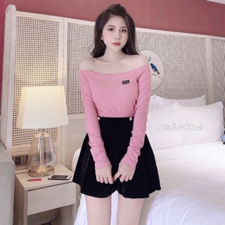 Áo dài tay trễ vai mới về siêu hót