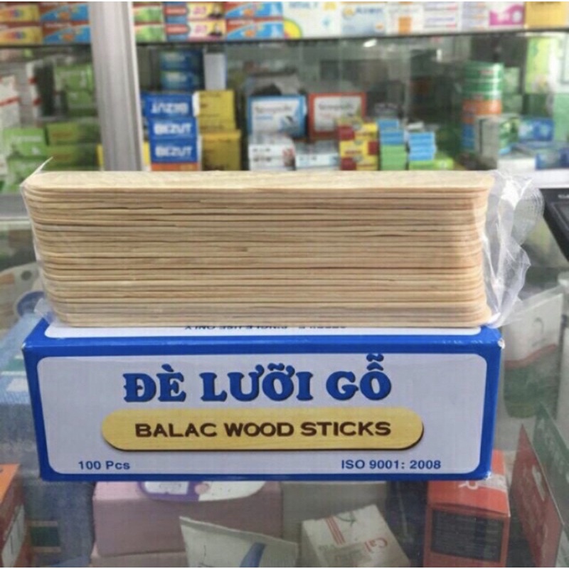 ✅Que Đè Lưỡi Gỗ Và Làm đồ Handmade hộp 100 que