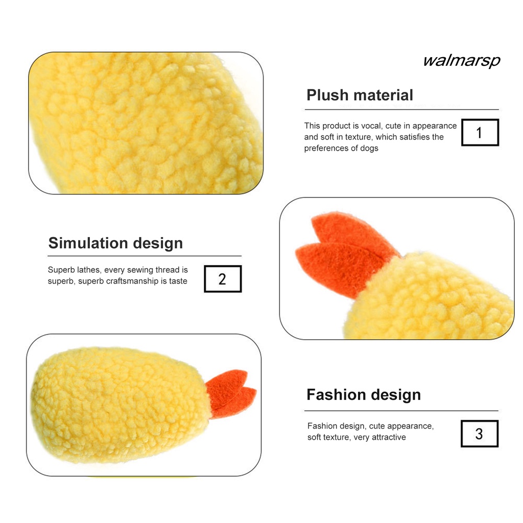 Đồ Chơi Nhồi Bông Hình Con Tôm Làm Sạch Răng Cho Thú Cưng Dễ Thương