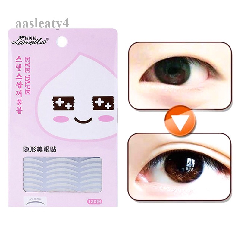 Aasleaty 1 Pack Self-Adhesive Breathable Double Eyelid Sticker Single-Sided Invisible Beauty Mask