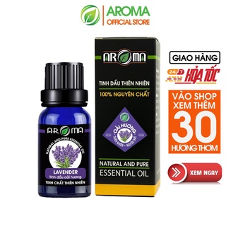 Tinh dầu oải hương lavender thơm phòng khử mùi dưỡng da phục hồi da tóc ngủ ngon - Thiên nhiên tinh chất AROMA