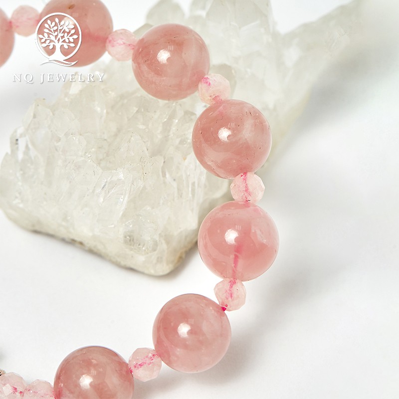 Vòng Mân Côi - Chuỗi Mân Côi Màu Hồng NQ Jewelry