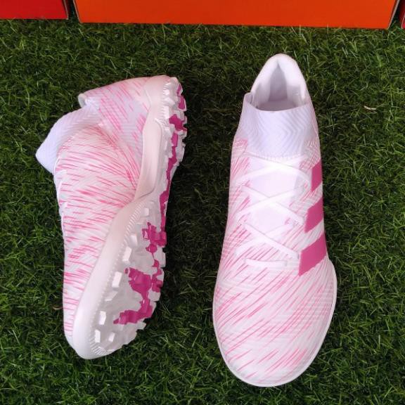 NEW CH [FREESHIP 99K] Giày đá banh, giày đá bóng Adidas Nemeziz 18.3 TF màu hồng trắng Sút Mạnh new ' >