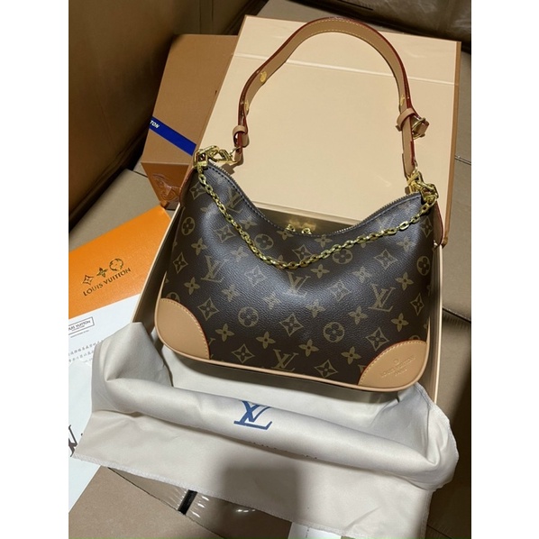 Túi kẹp nách lv da thật