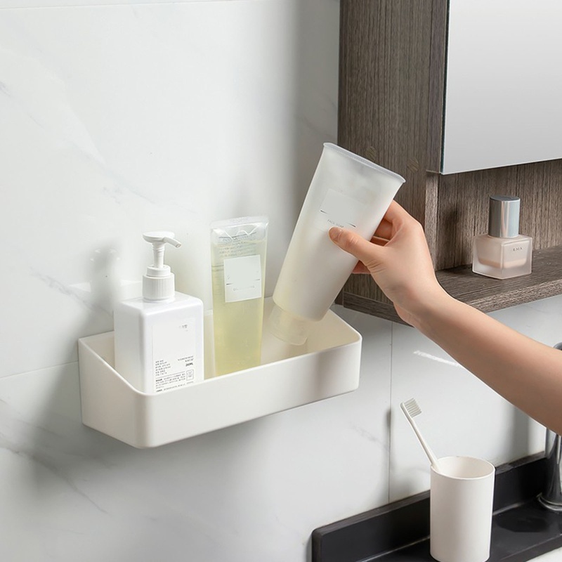 Giá Đỡ Điện Thoại Gắn Tường Bằng Nhựa Màu Trắng Chống Thấm Nước Tiện Dụng