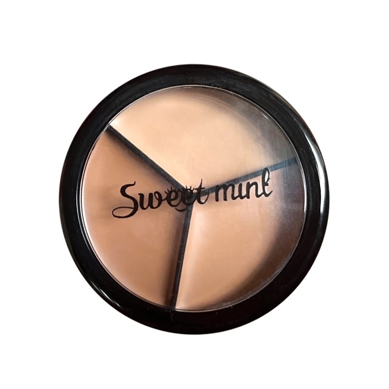 1 Kem Che Khuyết Điểm Ba Màu Dưỡng Ẩm Chống Thấm Nước Lâu Trôi Không Phai Màu Che Phủ Đốm Đen Và Quầng Thâm Hiệu Quả