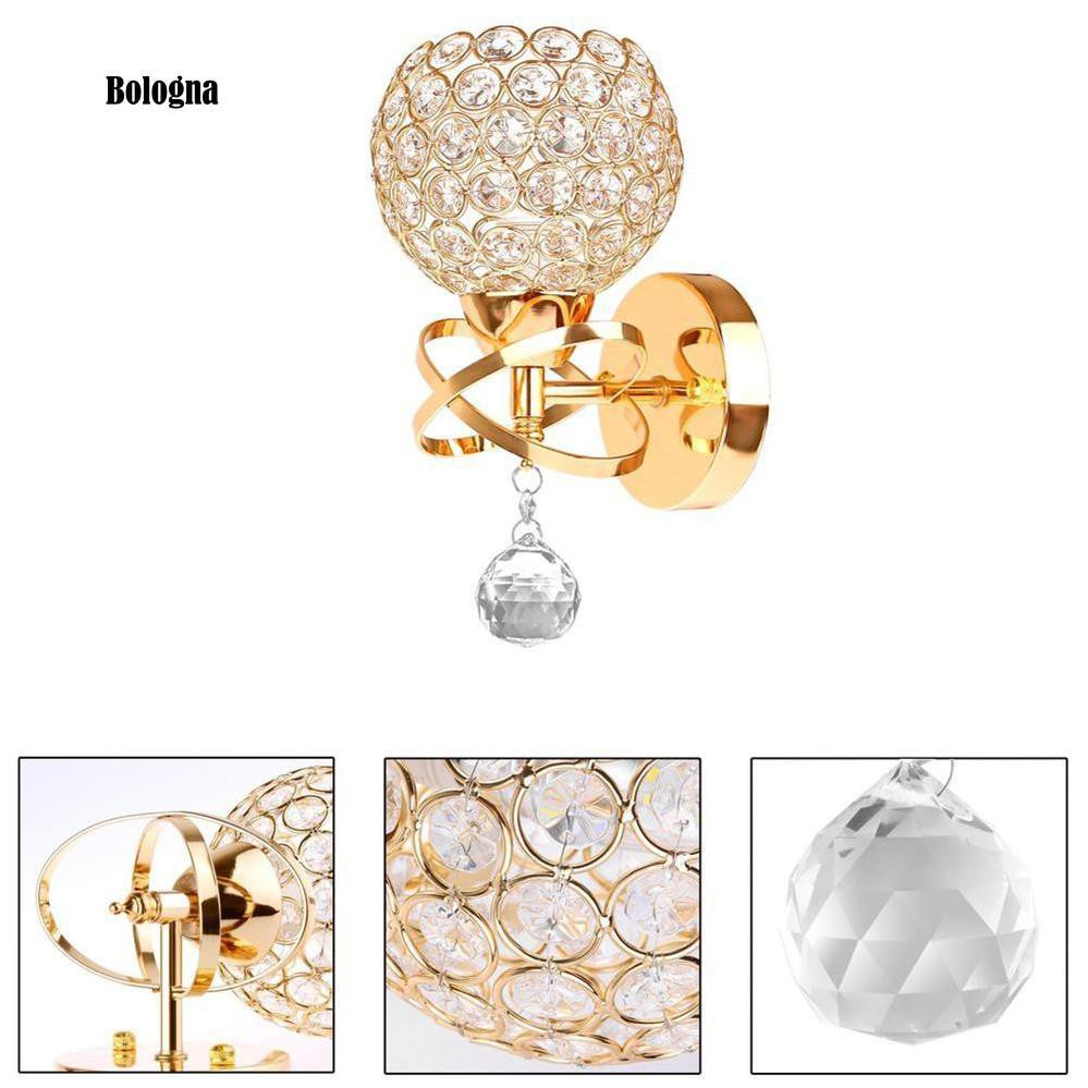 Bộ đèn LED treo tường thiết kế hình viên pha lê xinh xắn - kèm bóng LED