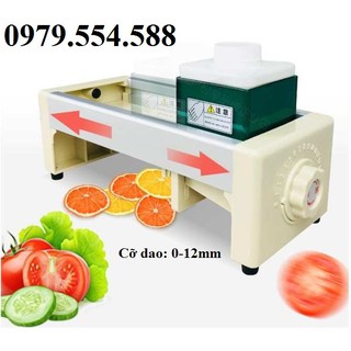 Máy thái lát hoa quả đa năng - máy cắt lát hoa quả cỡ dao 1-12mm