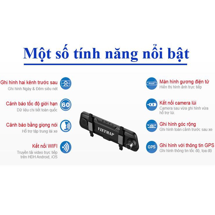 {CHUYVIETM- giảm 150k} Camera hành trình Vietmap G39 màn hình gương điện tử thông minh Tặng kèm thẻ nhớ 32G chính hãng | WebRaoVat - webraovat.net.vn