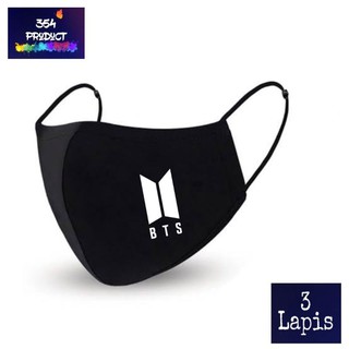 Khẩu trang vải 3 lớp - bts