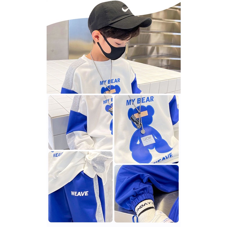 Set đồ thể thao AMILA phong cách mới thời trang xuân thu cho bé trai