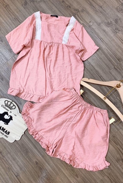 Sale lổ 115k. Đồ Bộ mặc nhà chất vải đũi mịn mát | BigBuy360 - bigbuy360.vn