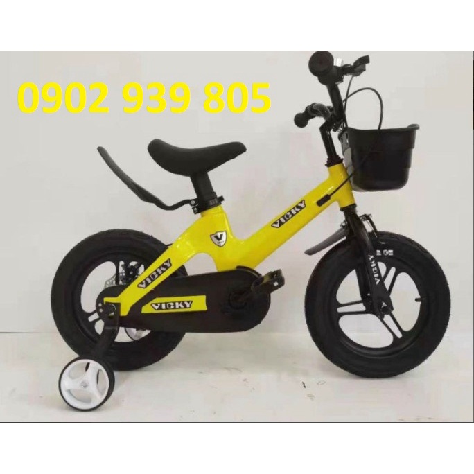 Xe Đạp Trẻ Em Vicky Khung Nhôm Cao Cấp 16 Inch xe đạp bánh mâm