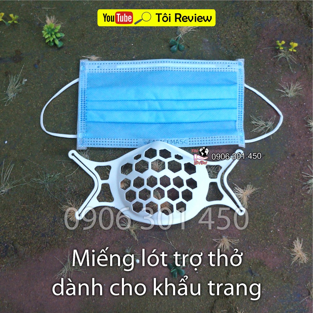 Đánh giá Miếng lót trợ thở cho khẩu trang, Giúp bạn đeo khẩu trang dễ dàng hơn, có thể tái sử dụng nhiều lần