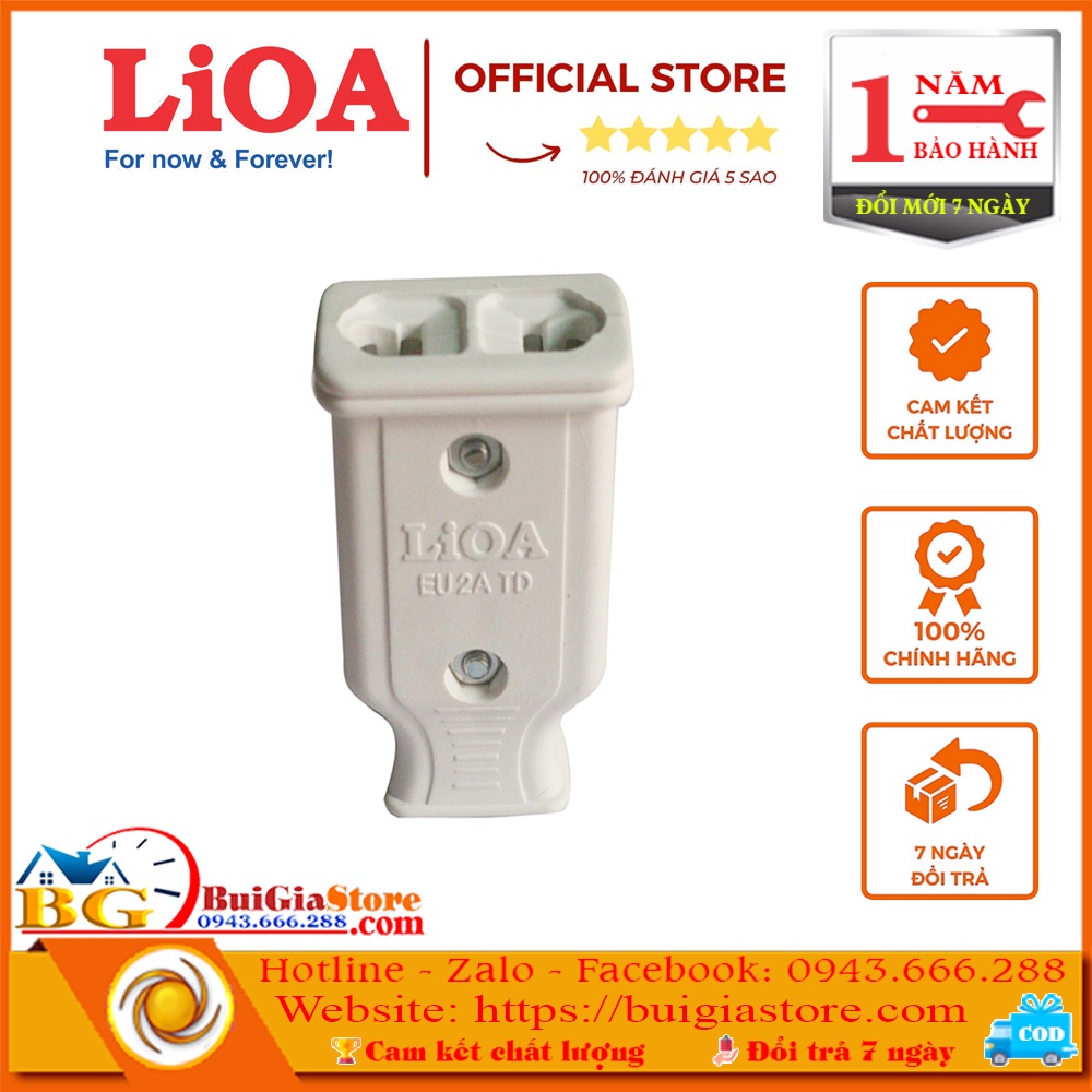 Phích cắm âm nối dây Lioa 10A/250V