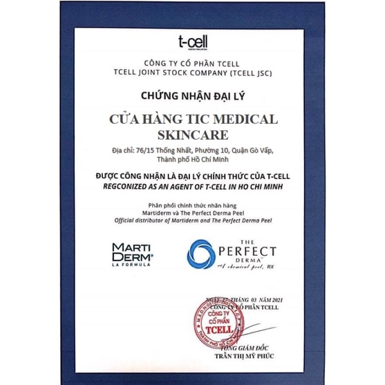 Kem Chống Nắng  MartiDerm SPF50+ Phổ Rộng, Bảo Vệ Da Toàn Diện 40ml - Tic Medical Skincare