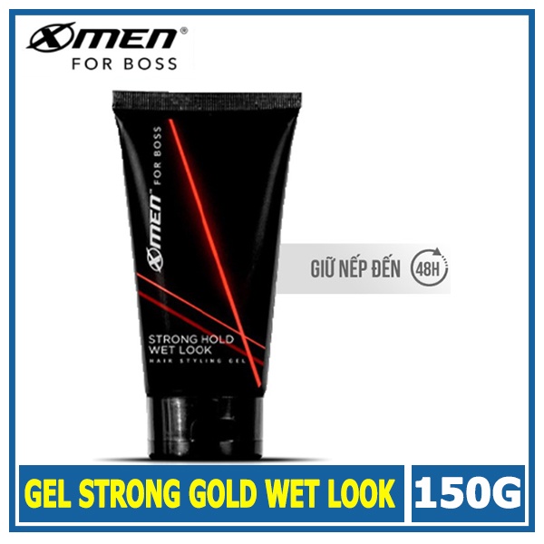 Keo vuốt tóc X-Men For Boss Gel Strong Gold Wet Look 150G - NPP LỘC PHÁT