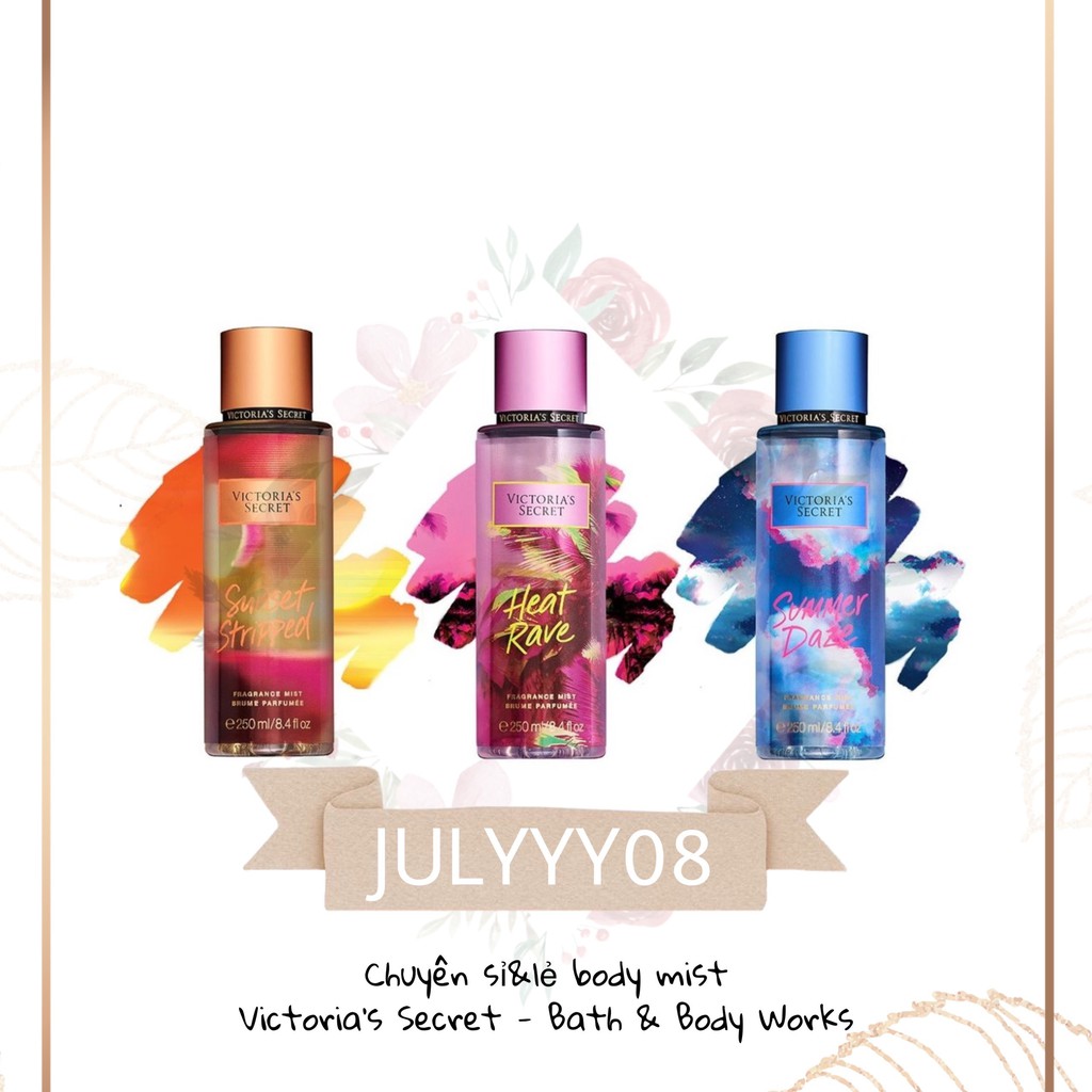 Xịt thơm Body Mist Victoria's Secret - Heat Rave 250ML +jɥȽÿ08+