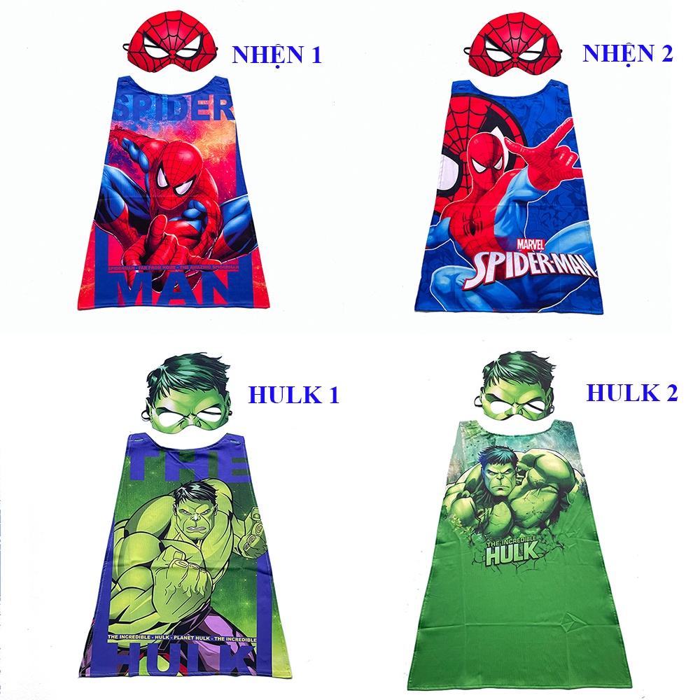 Set choàng và mặt nạ siêu nhân bé trai PK30