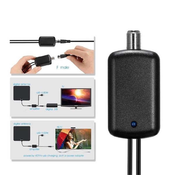 Blackhole Bộ tăng cường tín hiệu ăng ten kỹ thuật số HD Channel 25DB cho TV