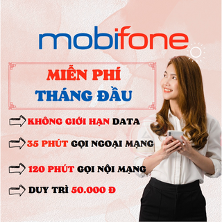 Sim 4G Mobifone Local MAX KHÔNG GIỚI HẠN DUNG LƯỢNG DATA MIỄN PHÍ THÁNG ĐẦU