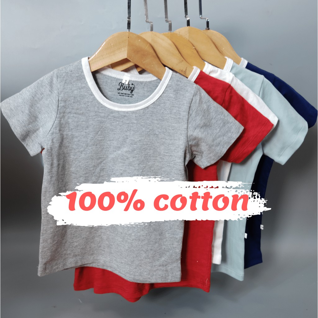 Áo cộc tay bé trai, 100% chất liệu COTTON mềm, mát thấm mồ hôi mặc mùa hè, cho bé từ 1-6 tuổi, Shop SLOVE