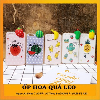 Ốp lưng hoa quả leo oppo A33/Neo 7 A35/F1 A37/Neo 9 A39/A58 F1s/A59 F3 A83 dạ quang phát sáng