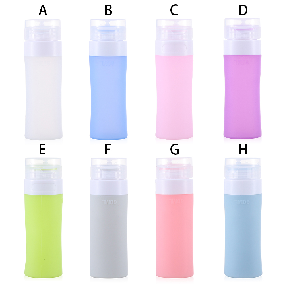 (Hàng Mới Về) Chai Rỗng 60ml Bằng Silicon Dùng Để Đựng Dầu Gội Khi Đi Du Lịch