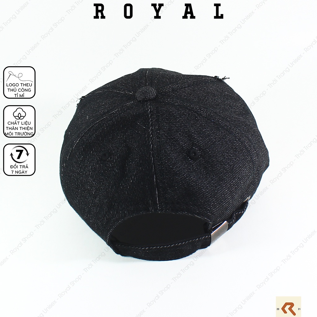 Mũ Lưỡi Trai Nón Lưỡi Trai Nam Nữ Jeans LA Vải Denim los angeles Nón Kết - Royal Caps