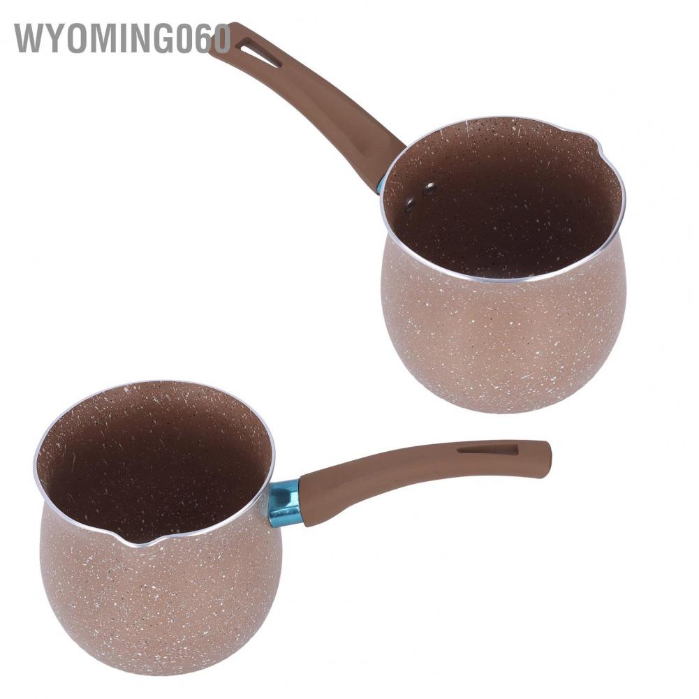 Wyoming060 Aluminium Alloy Non Stick Milk Pan Mini Coffee Pot Saucepan Lightweight Kitchen Cooking