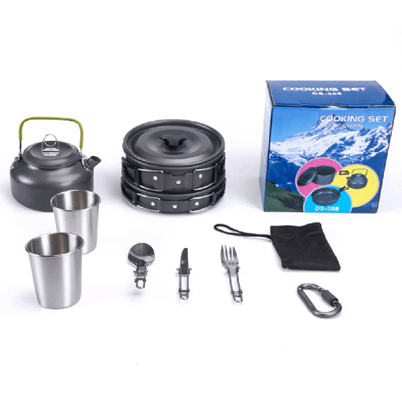 Bộ dụng cụ nấu ăn siêu nhẹ chuyên dụng cho cắm trại dã ngoại | BigBuy360 - bigbuy360.vn