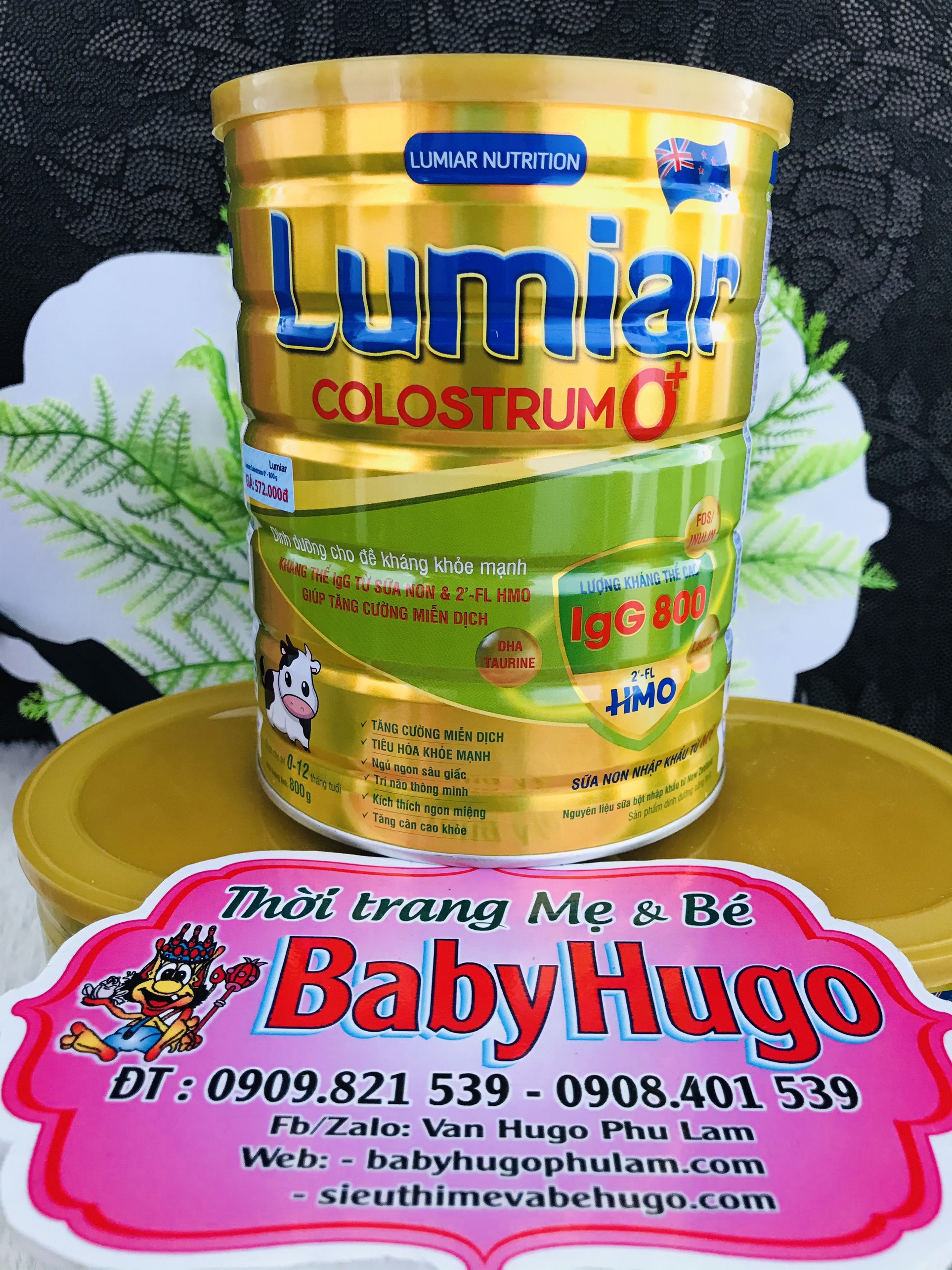 Sữa Bột Lumiar Colostrum 0+ Tăng Đề Kháng Ngừa Táo Bón 400/800gr