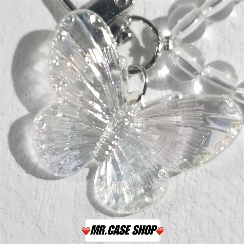Móc khóa hình gấu pha lê lấp lánh đáng yêu dùng trang trí ,bear, butterfly -Mr.Case